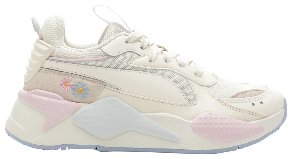 PUMA Girls RS-X Embroidered - Girls' Grade School Running Shoes Eggnog/Winsome Orchid/Brunnera Blue