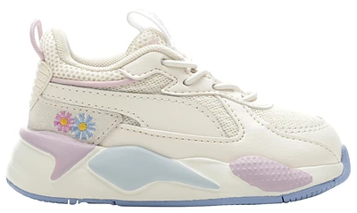 PUMA Girls RS-X Embroidered - Girls' Toddler Basketball Shoes Winsome Orchid/Brunnera Blue/Eggnog