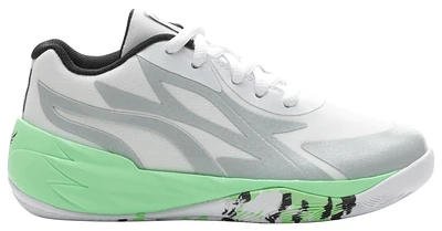 PUMA Boys MB.02 Lo LaMel-O - Boys' Preschool Basketball Shoes Elektro Green/White