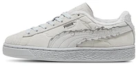 PUMA Boys Suede 1 Piece - Boys' Grade School Shoes Feather Grey/Platinum Grey