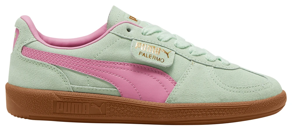 PUMA Girls Palermo - Girls' Grade School Shoes Brown/Green/Pink