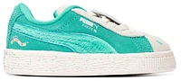 PUMA Girls Suede XL Squishmallows Winston - Girls' Toddler Shoes Snow/Elektro Pool