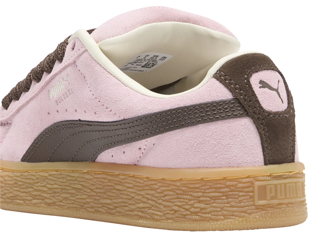 PUMA Girls Suede XL Skate - Girls' Grade School Basketball Shoes Brown/Pink