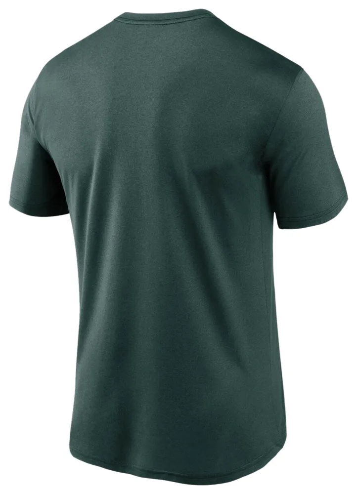 Nike Mens Nike Athletics Large Logo Legend T-Shirt - Mens Green/Green Size M