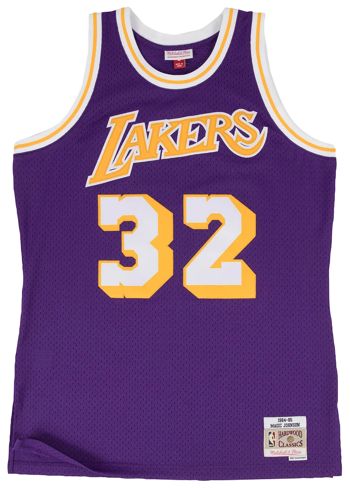 Mitchell & Ness Mens Earvin Magic Johnson Mitchell & Ness SuperSonics Swingman Jersey - Mens Purple Size S