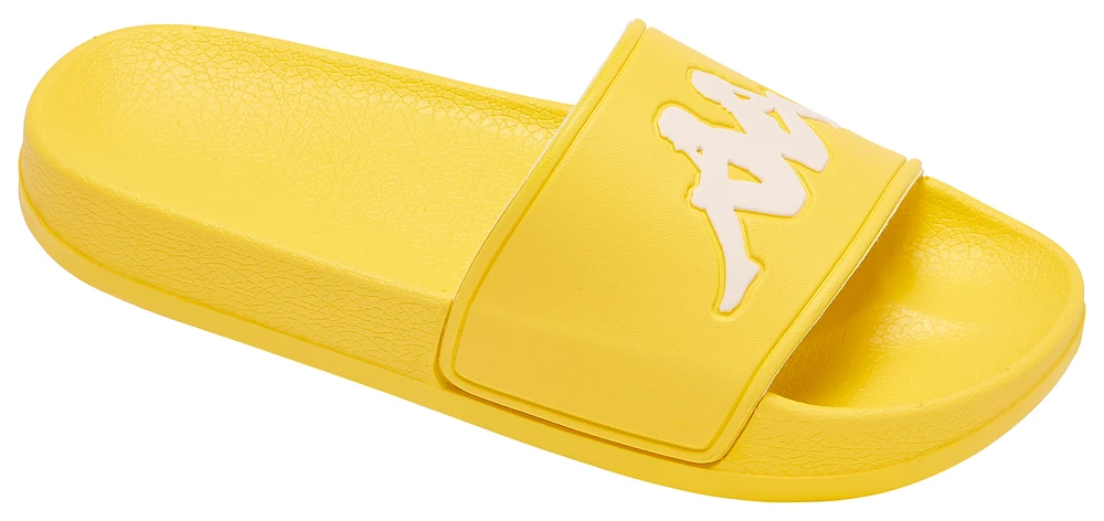 Kappa Boys Banda Adam Slides - Boys' Grade School Shoes Yellow/White