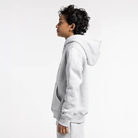 New Balance Boys Classic Fleece Hoodie - Boys' Grade School Grey Heather/White