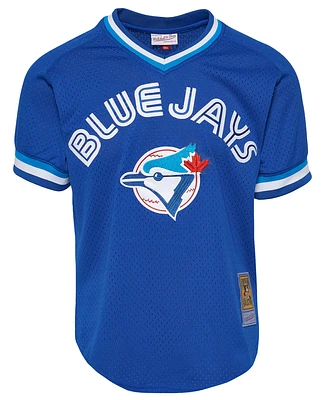 Mitchell & Ness Mens Blue Jays BP Pullover Jersey - Royal