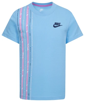 Nike Girls Happy Camper T-Shirt - Girls' Preschool Blue/Pink