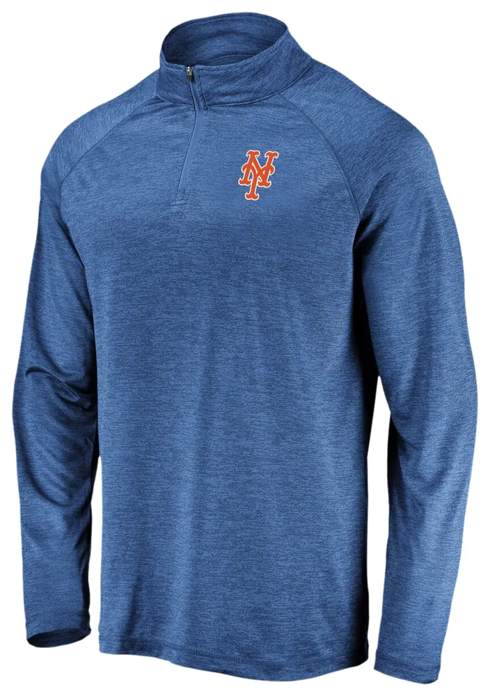 Fanatics Mets Iconic Primary Logo 1/4 Zip Pullover - Men's