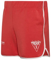 Coney Island Picnic Mens Factory Team Scallop-Hem Gym Shorts - Red/Salsa