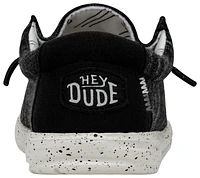 HEYDUDE Boys Wally - Boys' Grade School Shoes Black/White