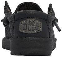 HEYDUDE Boys Wally - Boys' Toddler Shoes Black/Black