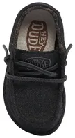 HEYDUDE Boys Wally - Boys' Toddler Shoes Black/Black