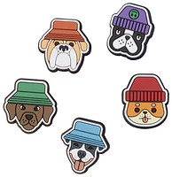 Crocs Jibbitz Dogs In Hats (5-Pack)  - Adult