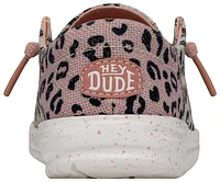 HEYDUDE Girls Wendy Funk Leo - Girls' Grade School Running Shoes Pink/Cream