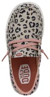 HEYDUDE Girls Wendy Funk Leo - Girls' Preschool Shoes Cream/Pink