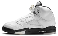 Jordan Boys Retro 5 - Boys' Grade School Shoes White/Black