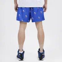 Pro Standard Mens 76ers Mini Logo Woven Shorts - Blue/Royal