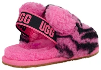 UGG Girls Fluff Yeah Boots - Girls' Toddler Black/Pink