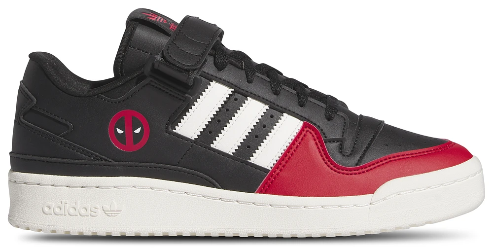 adidas Mens Forum Low Deadpool - Basketball Shoes Black/White/Red