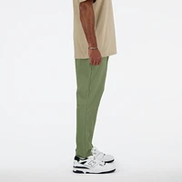 New Balance Mens AC Stretch Woven Tapered Pants - Gray/Olive