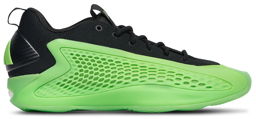 adidas Mens Anthony Edwards 1 Low - Basketball Shoes Core Black/Lucid Lime/Aurora Ink