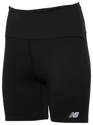 New Balance Womens Harmony High Rise 6" Shorts - Black/Black