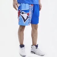 Pro Standard Mens Blue Jays Mesh Woven Shorts