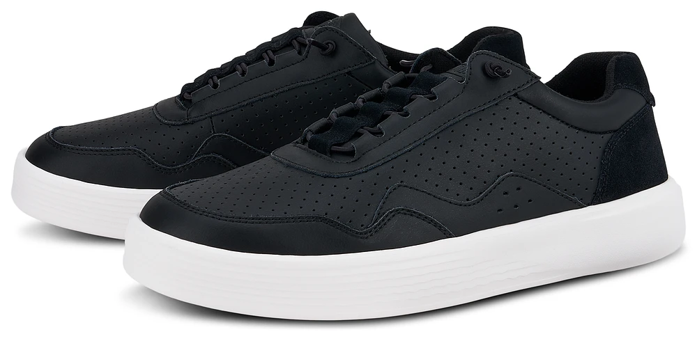 HEYDUDE Mens Hudson Leather - Shoes Black/White