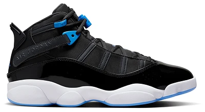 Jordan Mens 6 Rings - Basketball Shoes Black/Blue/Grey