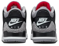 Jordan Mens Retro 3 - Basketball Shoes Black/Grey/Red