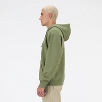 New Balance Mens Iconic Collegiate Graphic Hoodie - Dark Olive/Dark Olive