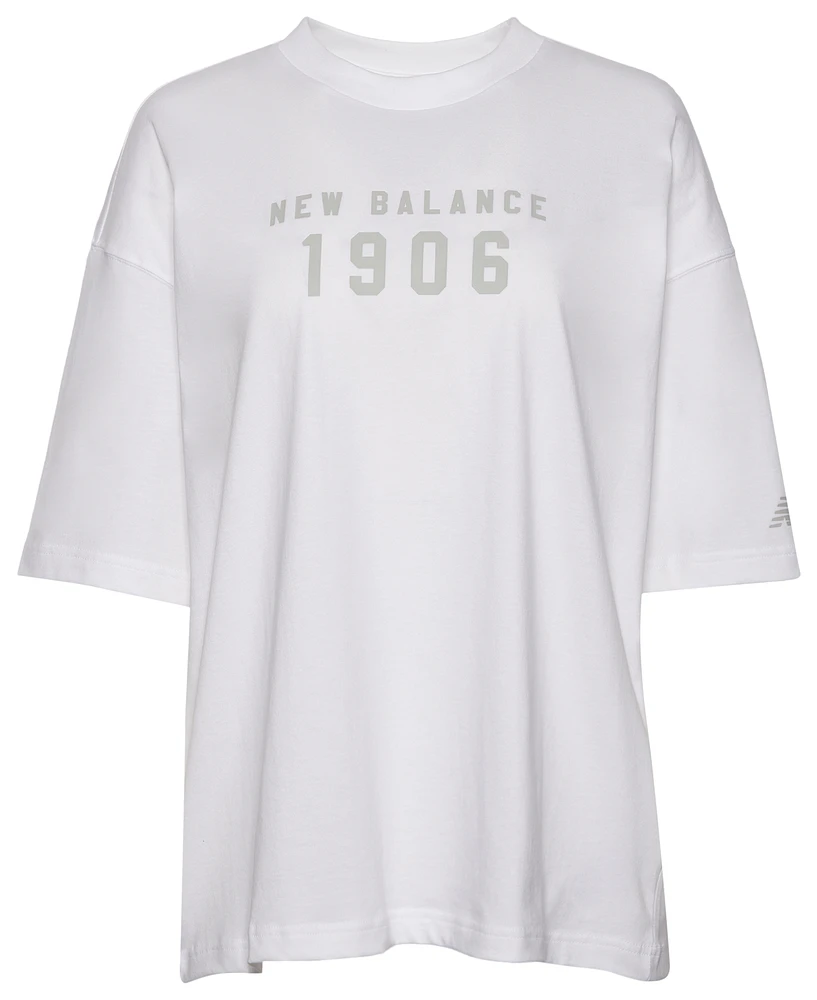 New Balance Iconic Collegiate Jersey Oversized T-Shirt - Women's