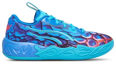 PUMA Boys Lamelo Ball MB.04 Low Alien Skin - Boys' Preschool Basketball Shoes Luminous Pink/Green Glare/Ultra Blue