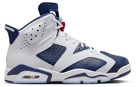 Jordan Mens Retro 6 - Basketball Shoes White/Navy/Red