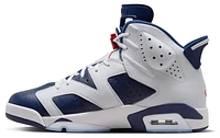 Jordan Mens Retro 6 - Basketball Shoes White/Navy/Red