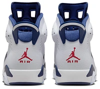 Jordan Mens Retro 6 - Basketball Shoes White/Navy/Red