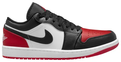 Jordan Mens Jordan AJ 1 Low - Mens Basketball Shoes White/Red/Black Size 13.0