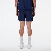 New Balance Mens Hoops On-Court 2In1 Shorts - Navy/White