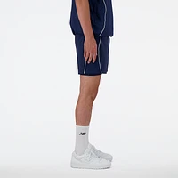 New Balance Mens Hoops On-Court 2In1 Shorts - Navy/White