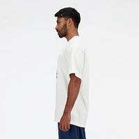 New Balance Mens Hoops Graphic T-Shirt - White/Multi