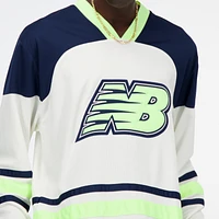 New Balance Mens Hoops Hockey Jersey - White/Navy
