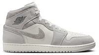 Jordan Mens AJ 1 Mid SE - Basketball Shoes White/Grey