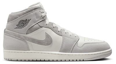 Jordan Mens AJ 1 Mid SE - Basketball Shoes White/Grey