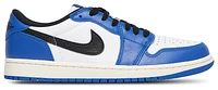 Jordan Mens Retro 1 Low OG - Basketball Shoes White/Black/Game Royal