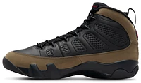 Jordan Mens Retro 9 - Basketball Shoes Black/Red/Olive