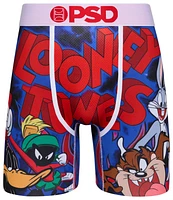 PSD Mens Looney Crew Briefs - White/Blue/Red