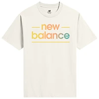 New Balance Mens Bright Speed T-Shirt - Seasalt/Multi