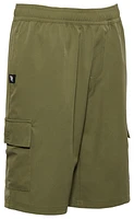 New Balance Boys Hybrid Cargo Shorts - Boys' Grade School Dark Olive/White